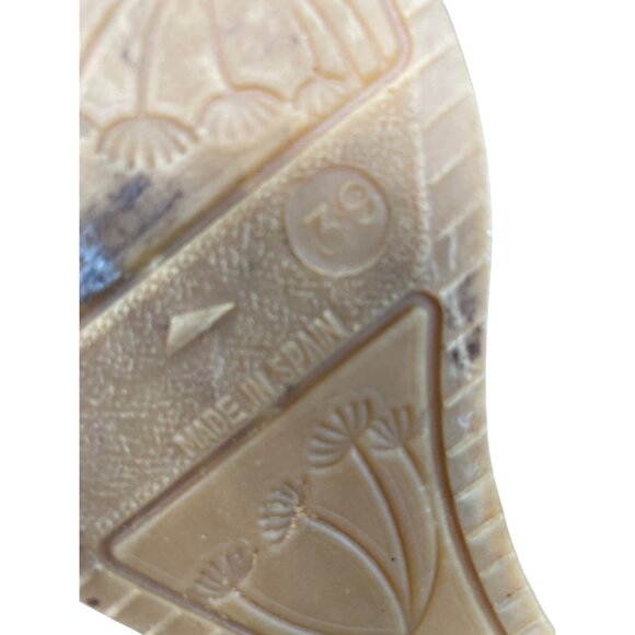 Viscata Barcelona Womens Grey Canvas Wedge Espadrilles shoes size 39/8 SKU 9241 - Picture 6 of 12